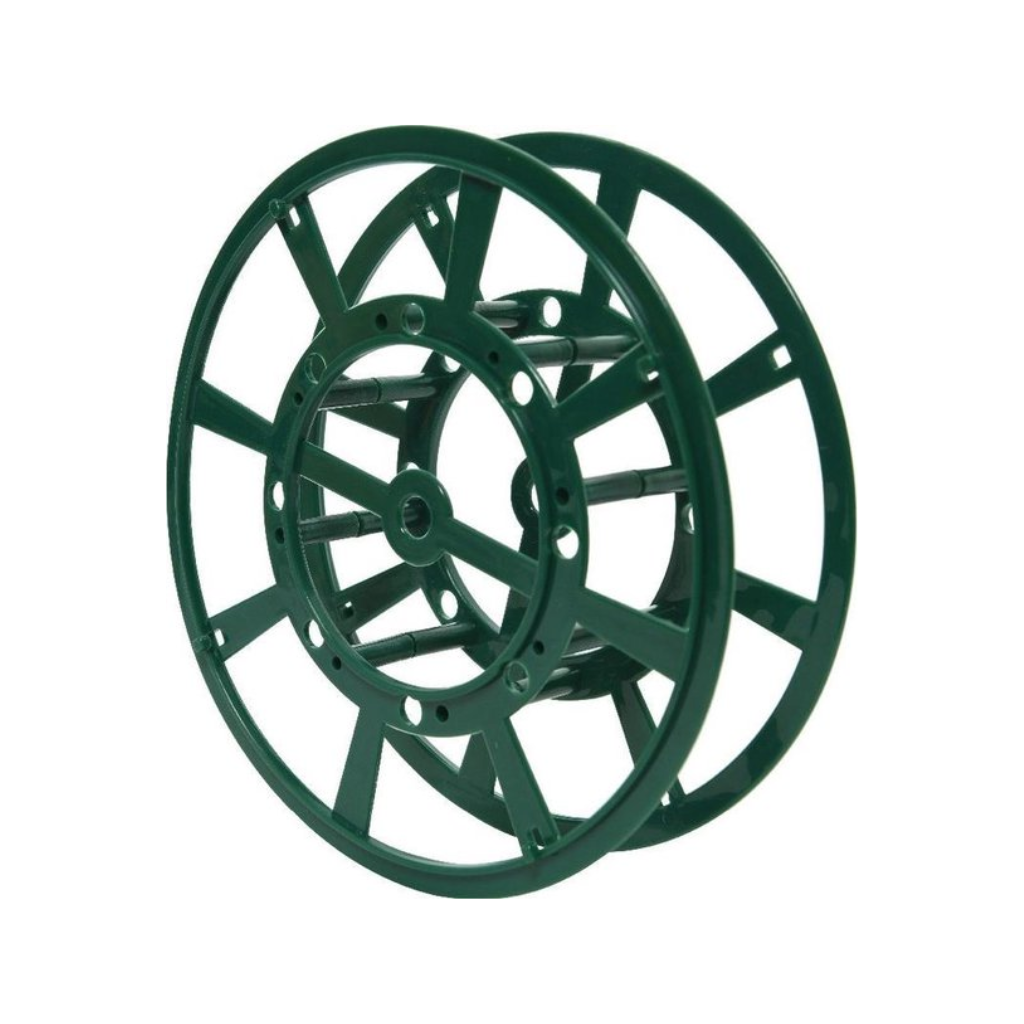 Decoris haspel voor kerstverlichting groen 20cm