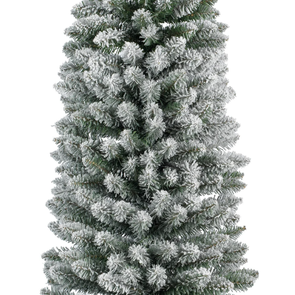 Everlands Kunstkerstboom Pencil Pine Sneeuw 210 x 60 cm
