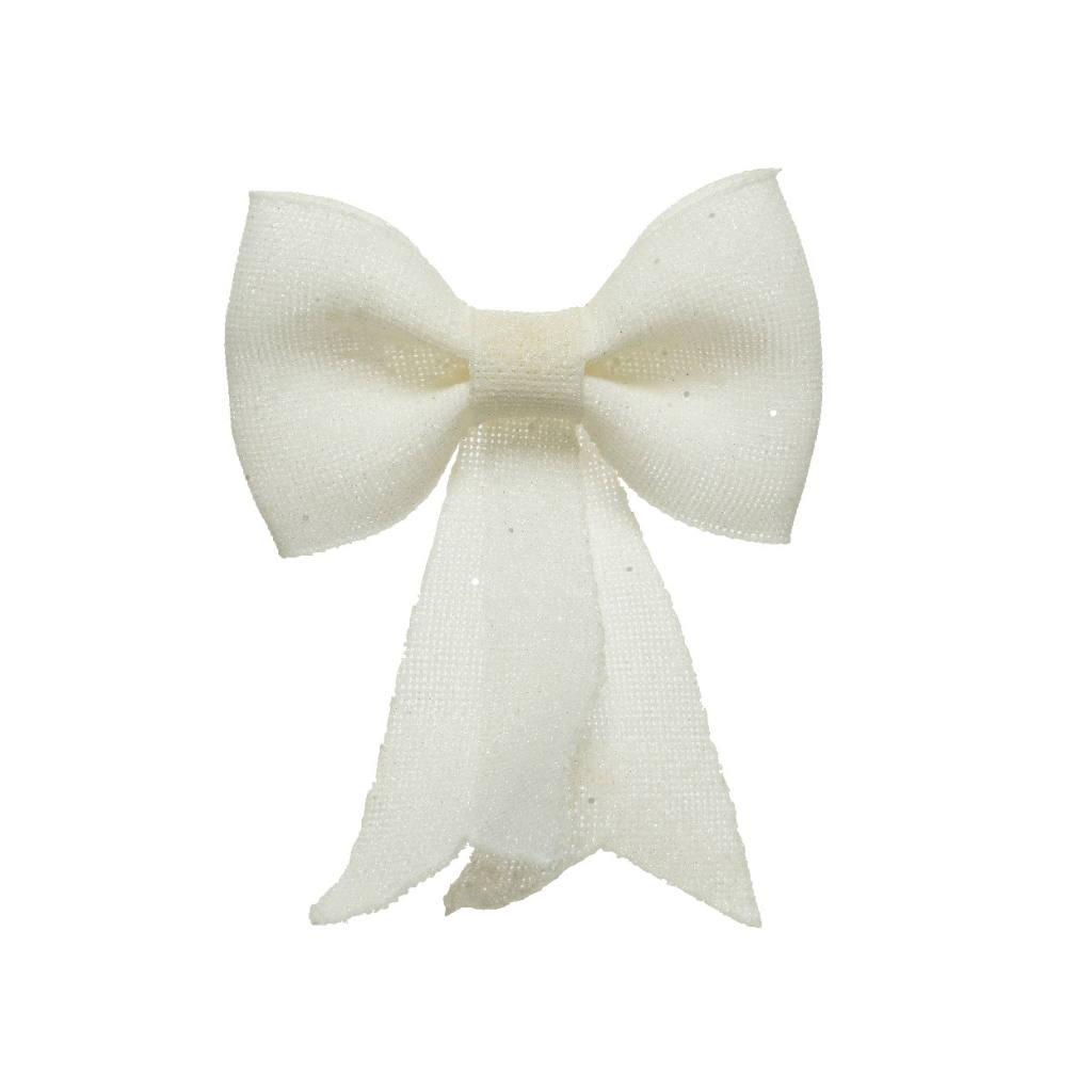 Decoris Strik voor kerstboom wit 14 cm