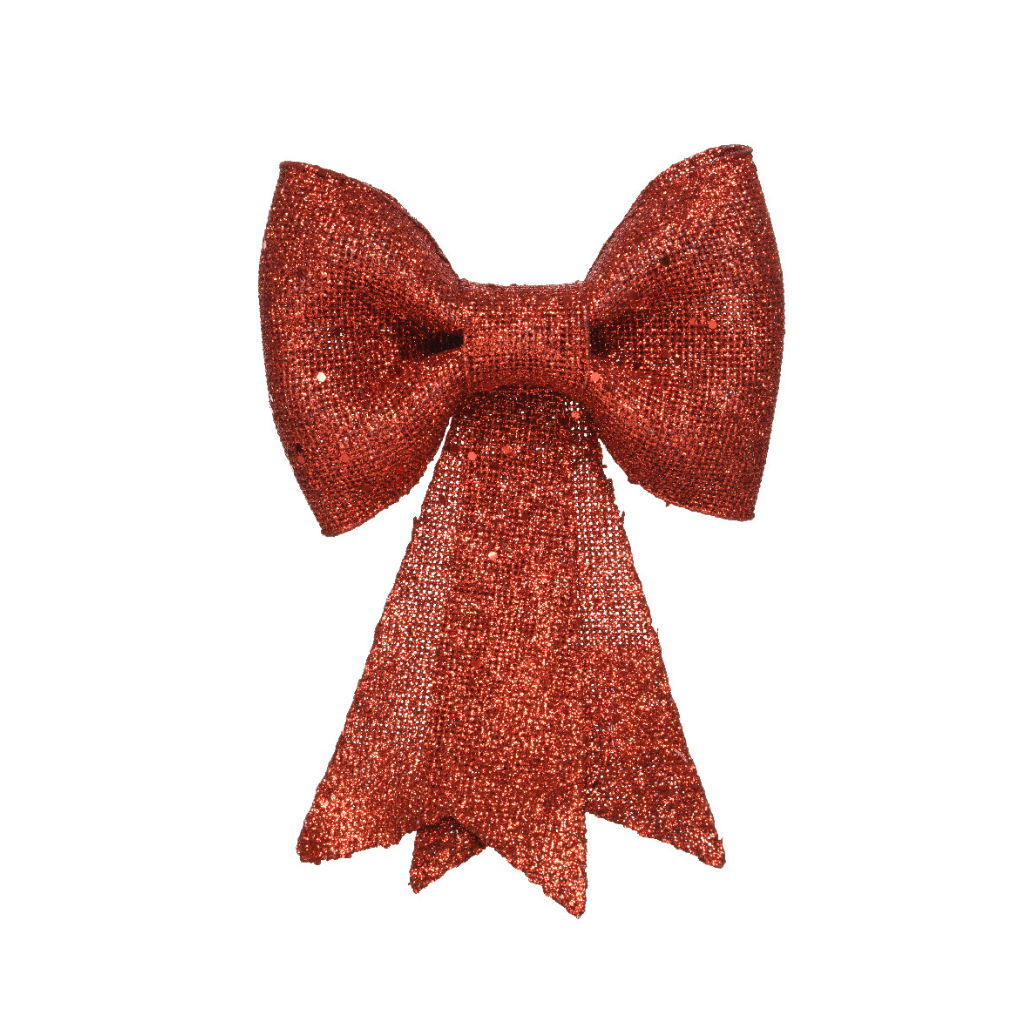 Decoris Strik voor kerstboom rood 14 cm