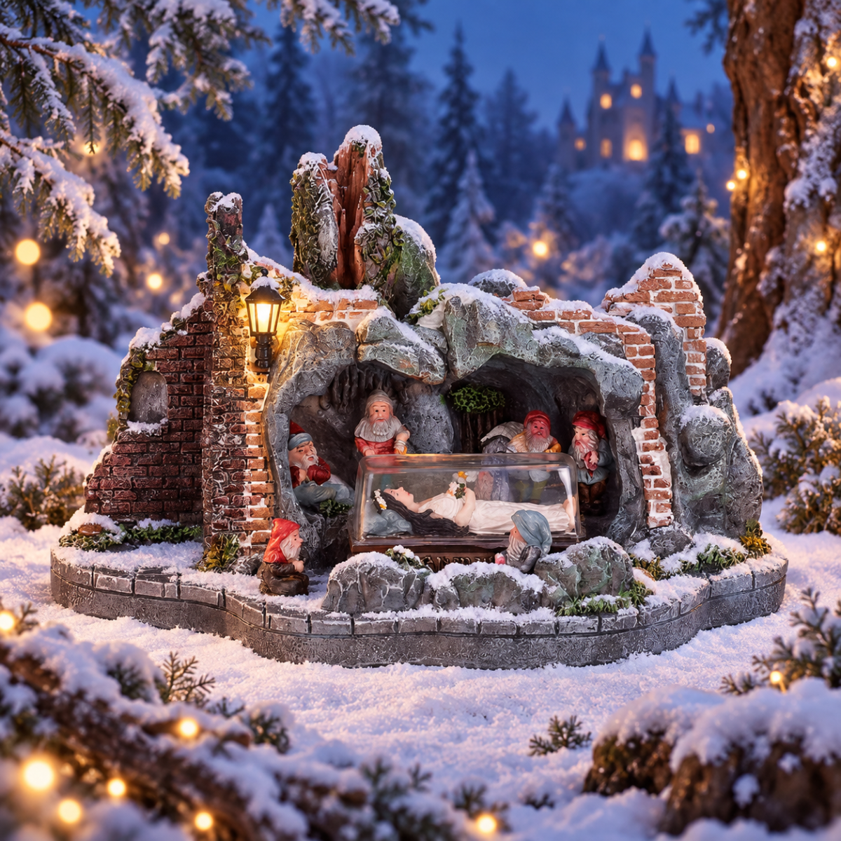 Efteling KerstdorphuisjeHuis van Sneeuwwitje 23 x 14 x 15 cm