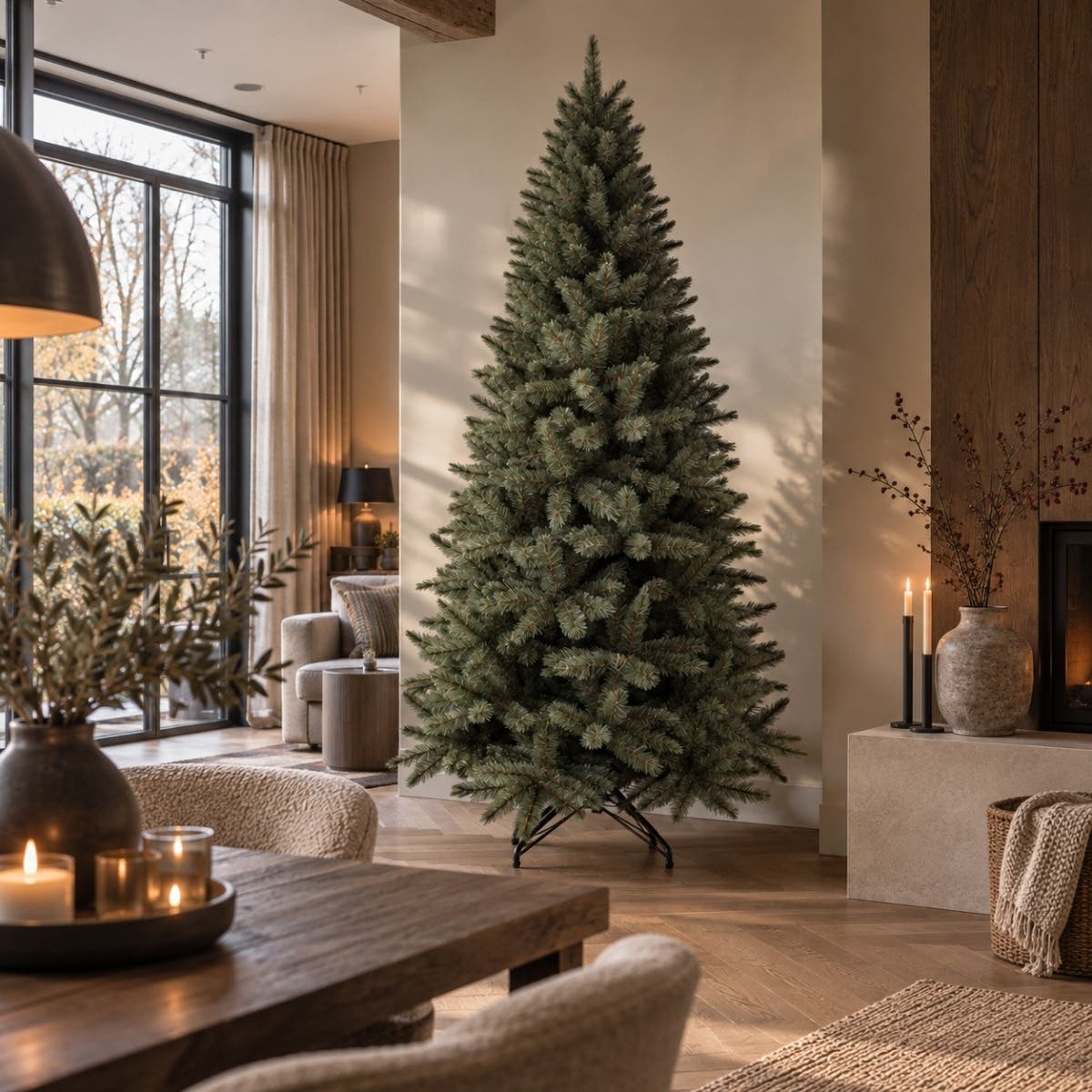 Triumph Tree Kunstkerstboom Forest Frosted Smal Groen 260 x 140 cm