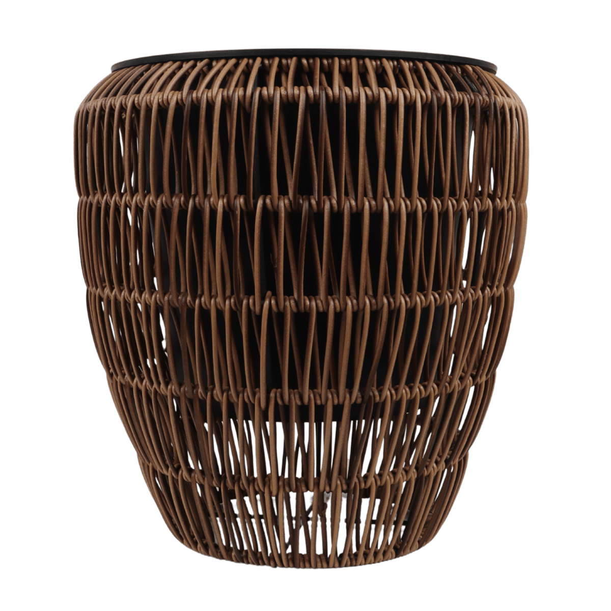 Mica Decorations Pot Pancho Rond Donkerbruin 47 x 40 cm