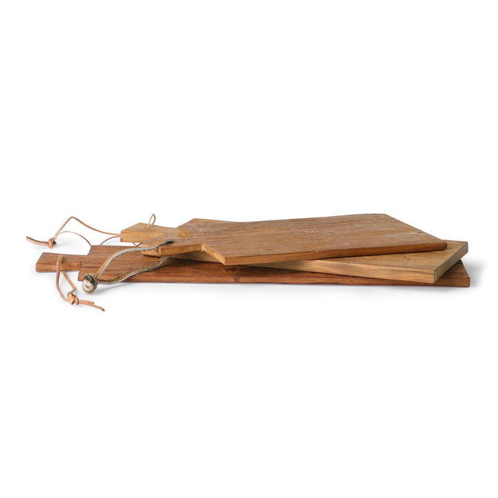 HKliving Broodplank Set Teak 3 stuks