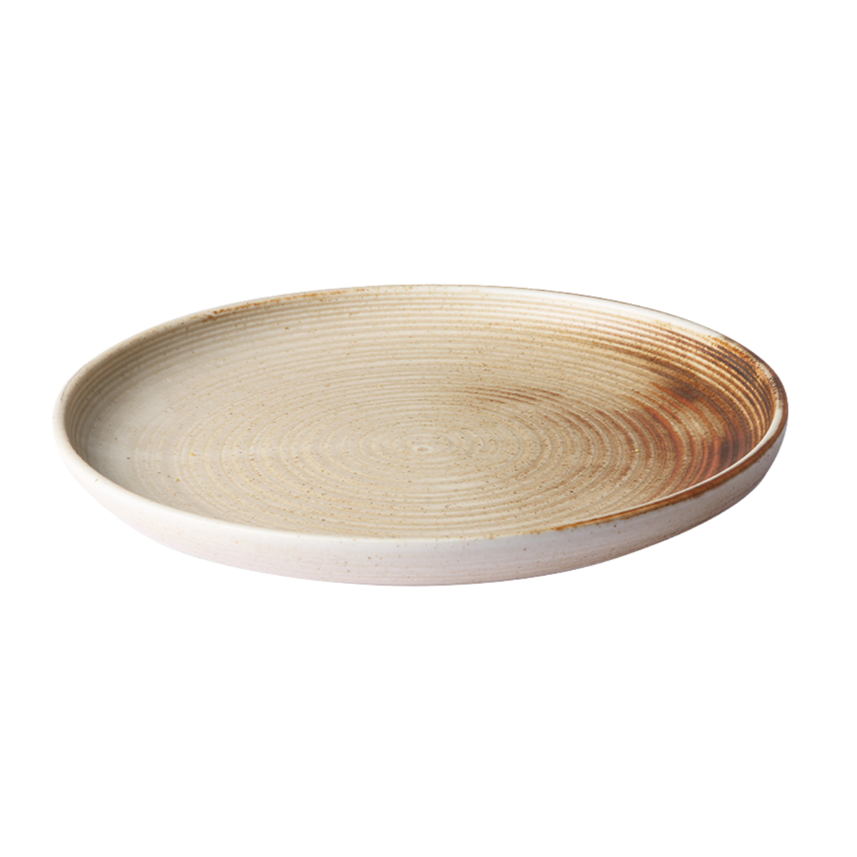 HKliving Dinerbord Chef Ceramics Rustic Cream/Brown 26 cm