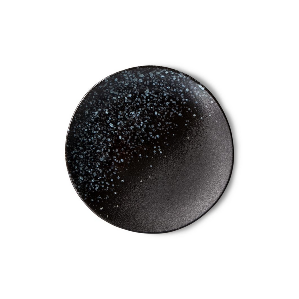 HKliving 70S Ceramics Dessert Plates, Stars 2 stuks