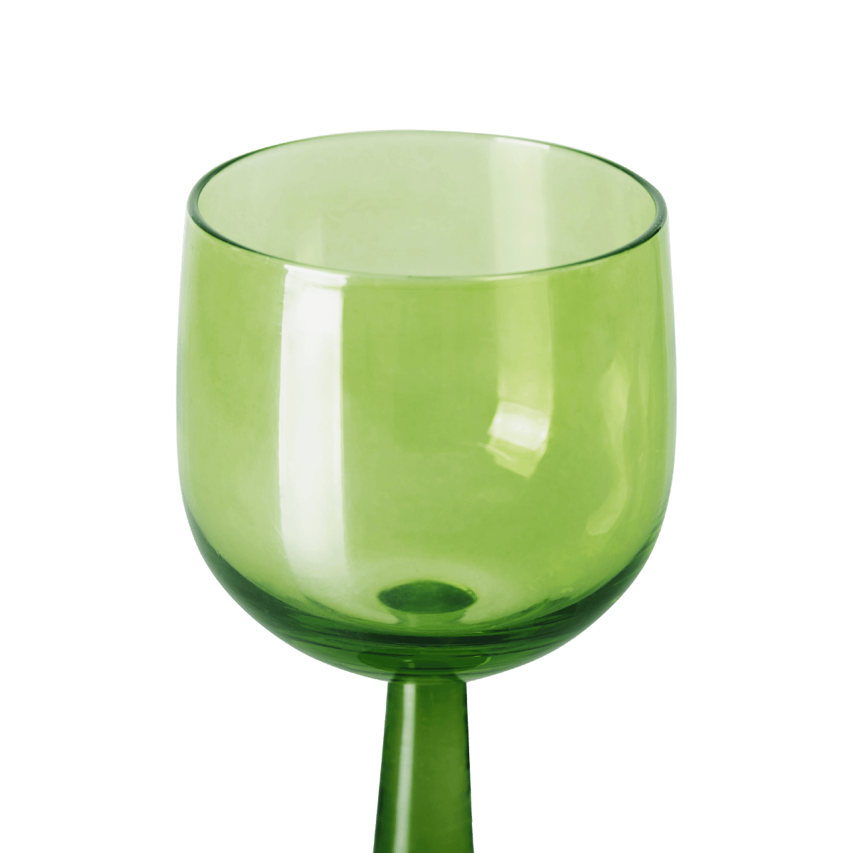 HKliving Wijnglazen Hoog The Emeralds Lime Green 4 stuks 0.24 L