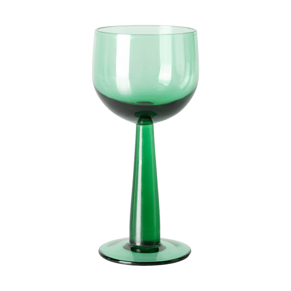 HKliving Wijnglazen Hoog The Emeralds Fern Green 4 stuks 0.24 L