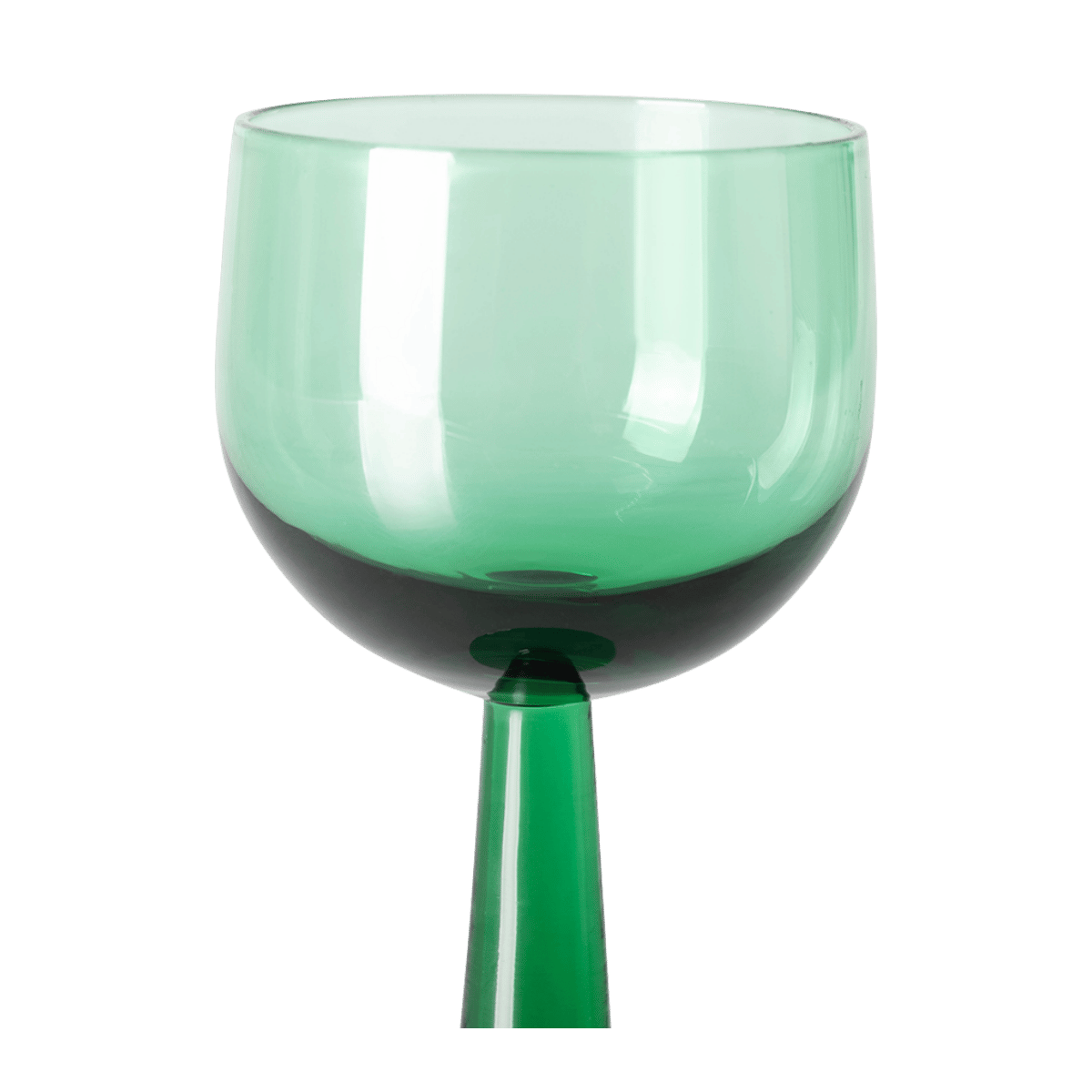 HKliving Wijnglazen Hoog The Emeralds Fern Green 4 stuks 0.24 L