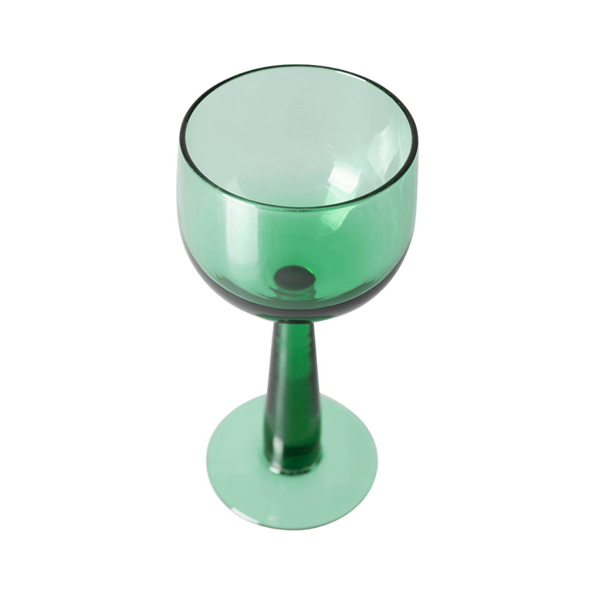 HKliving Wijnglazen Hoog The Emeralds Fern Green 4 stuks 0.24 L