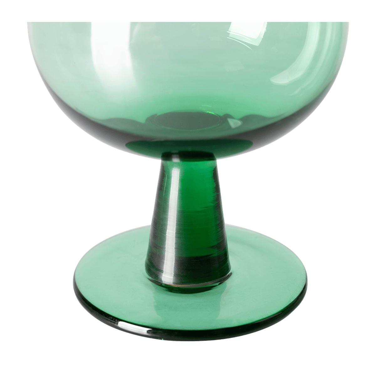 HKliving Wijnglazen Laag The Emeralds Fern Green 4 stuks 0.25 L
