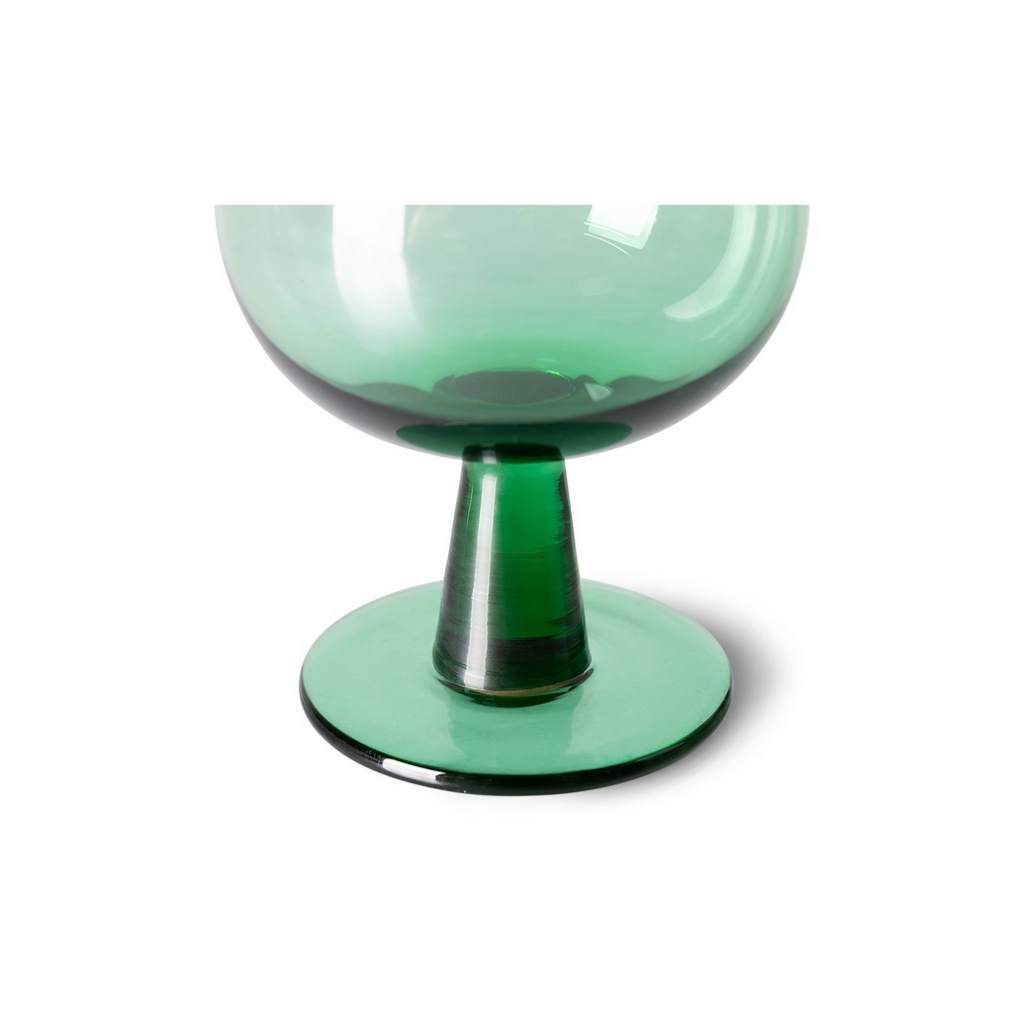 HKliving Swirl Wine Glass Low, Ochre
