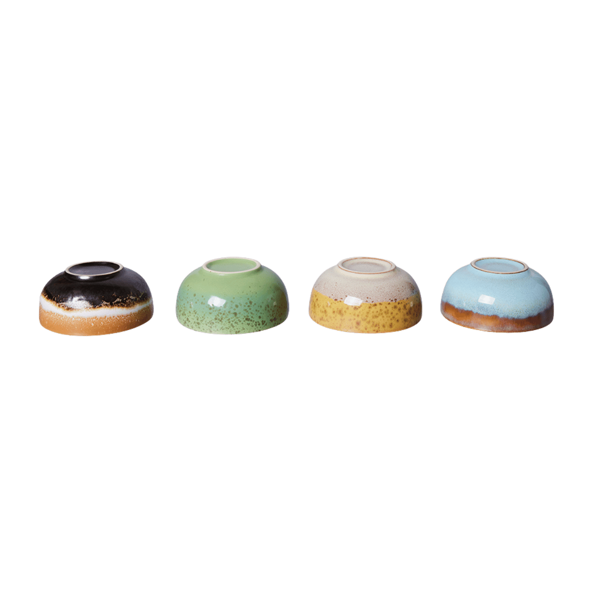 HKliving Schaaltjes XS 70's Ceramics 4 stuks 8.3 x 3.8 cm