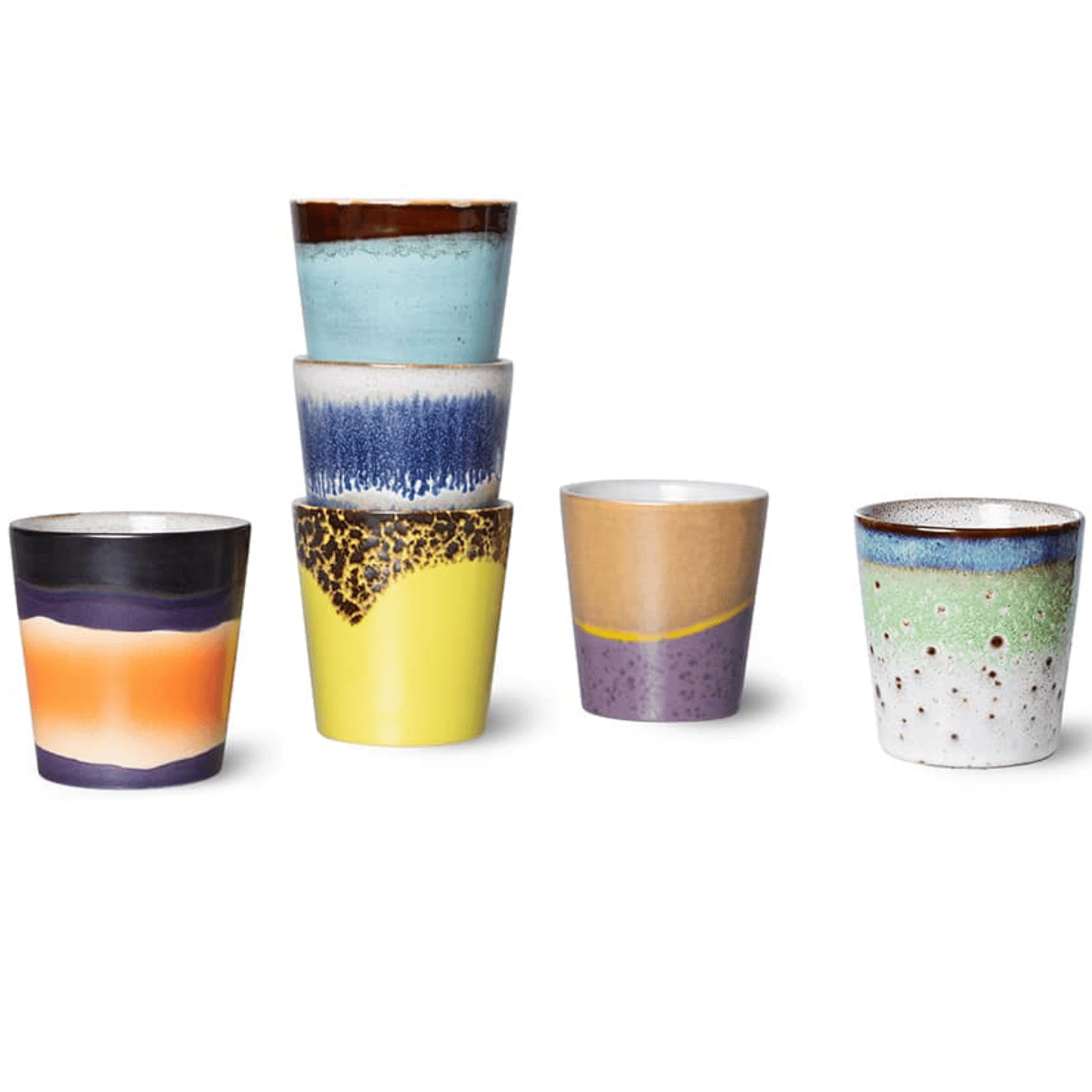 HKliving 70s Ceramics coffee mug Comet