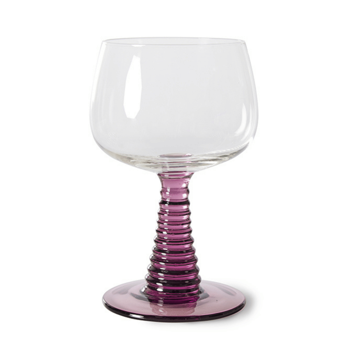 Hkliving Wijnglas Swirl Hoog Paars 0.25 L