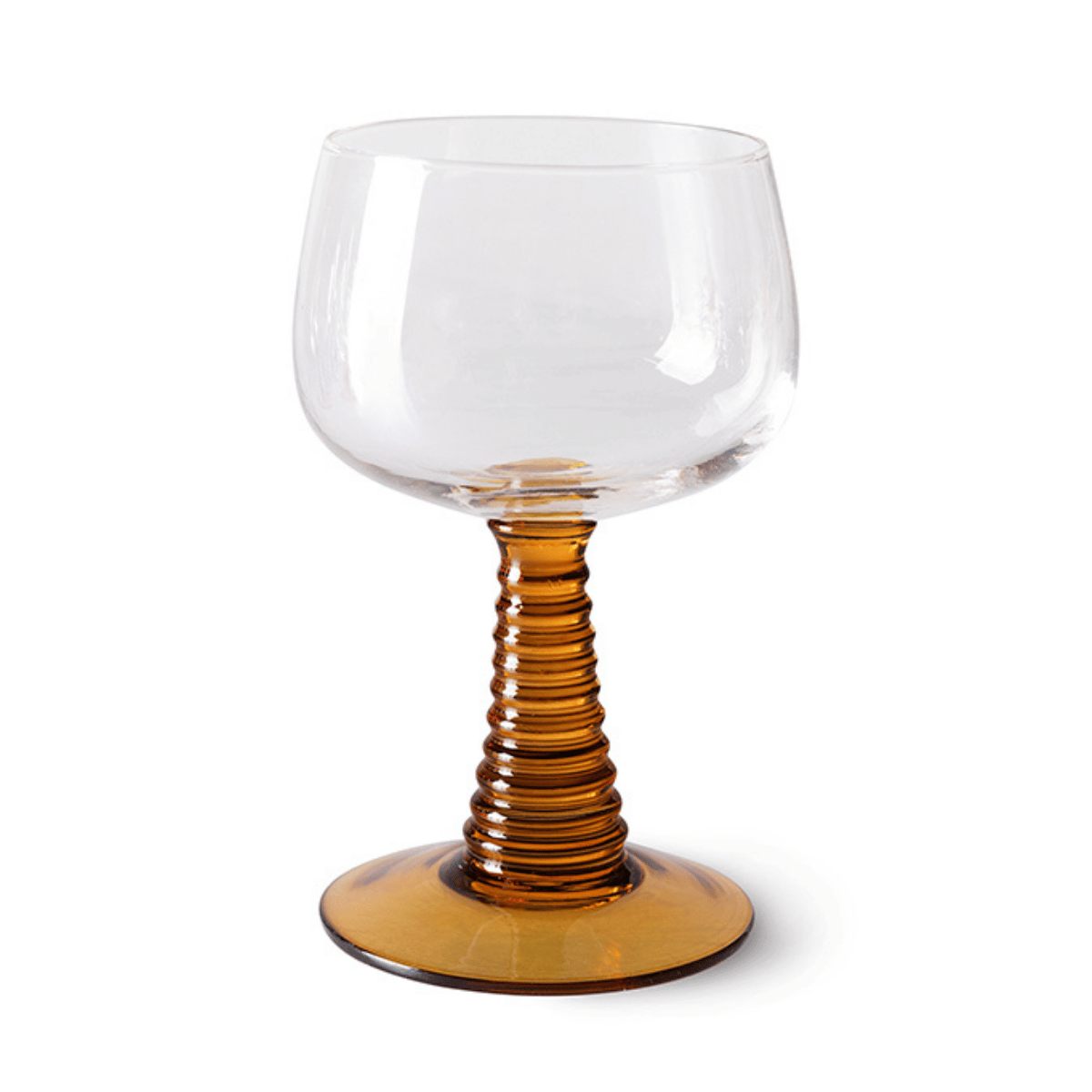 Hkliving Wijnglas Swirl Hoog Ochre 0.25 L