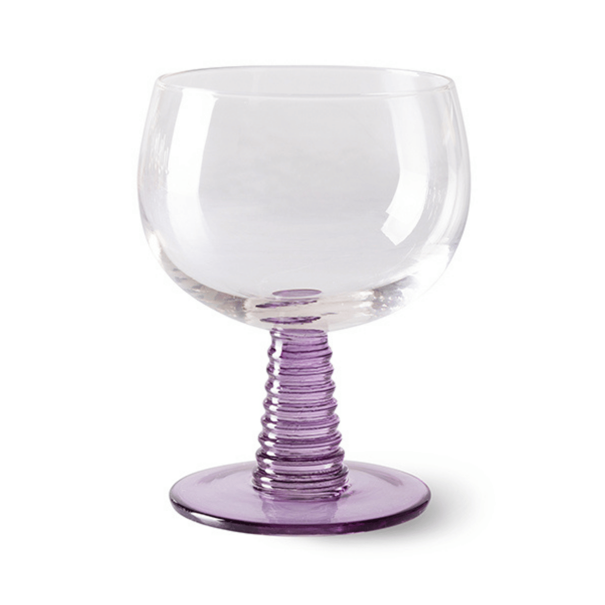 Hkliving Wijnglas Swirl Laag Paars 0.35 L