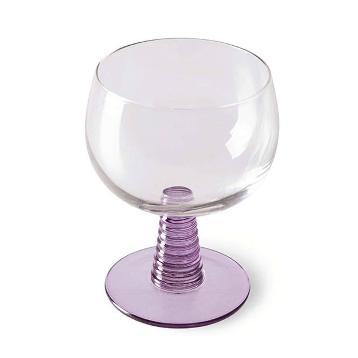 Hkliving Wijnglas Swirl Laag Paars 0.35 L