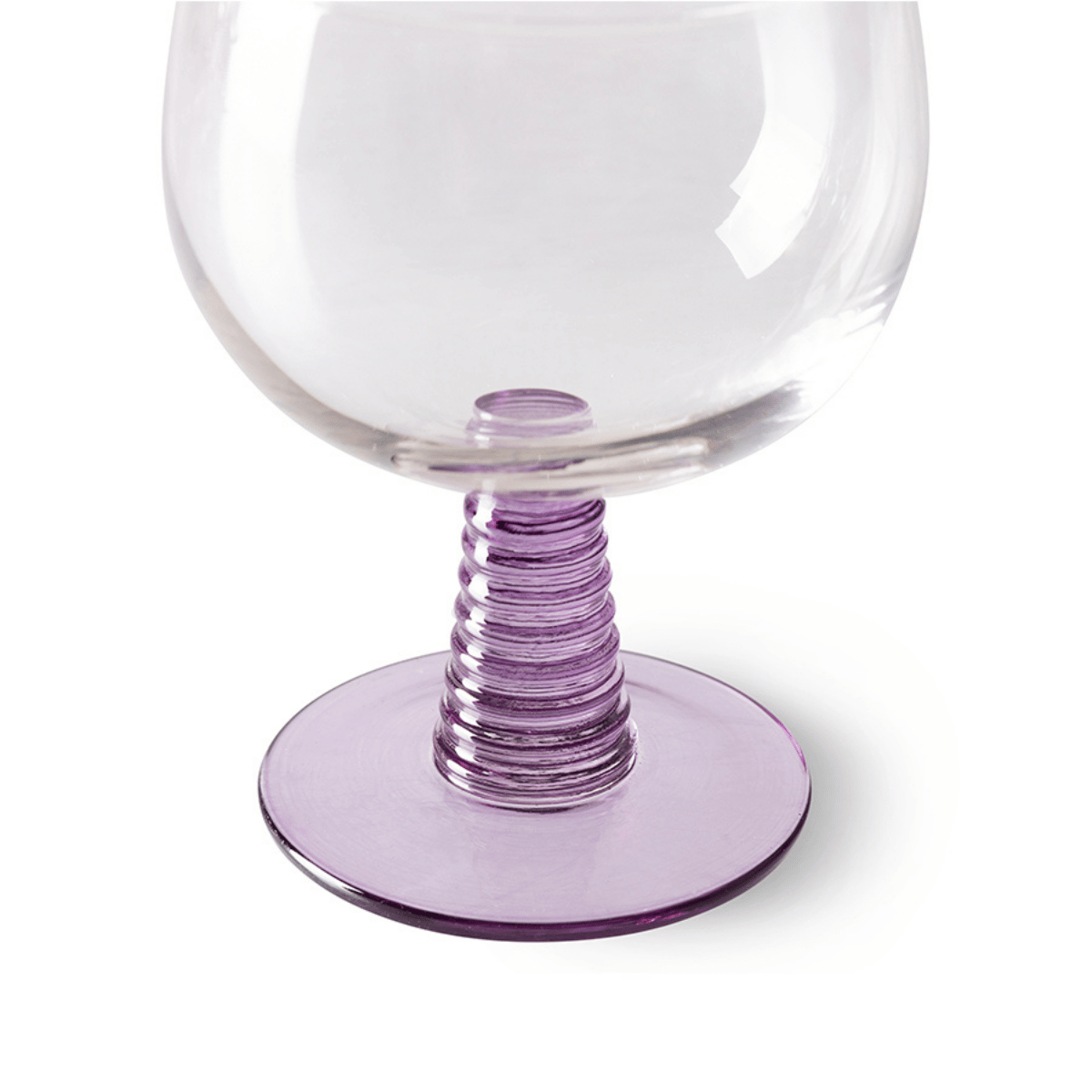 Hkliving Wijnglas Swirl Laag Paars 0.35 L