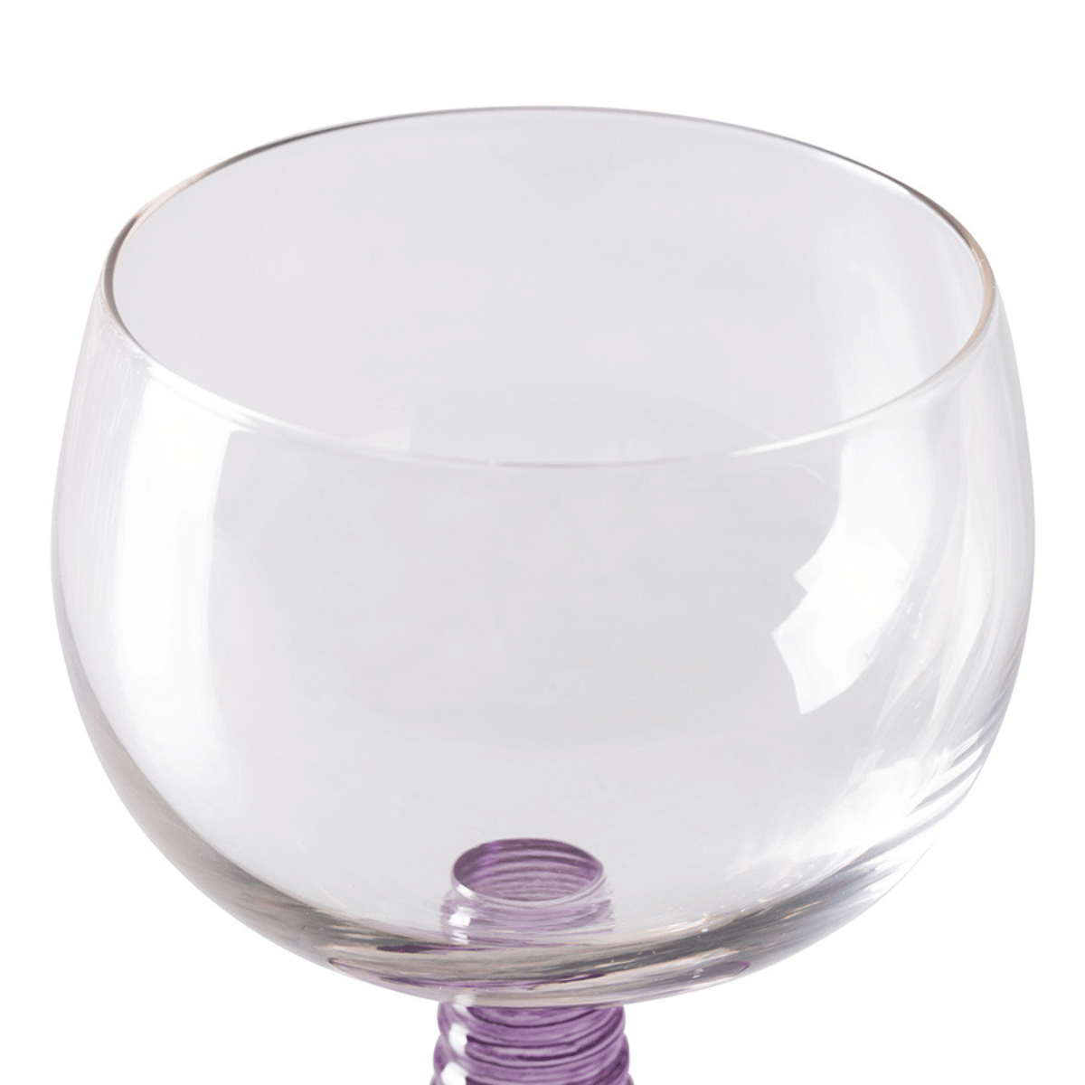 Hkliving Wijnglas Swirl Laag Paars 0.35 L