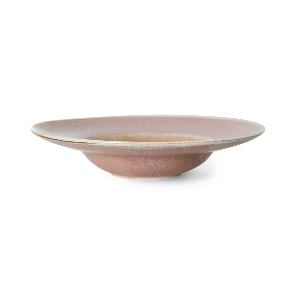 HKliving Pastabord Chef Ceramics Rustic Pink 28 cm
