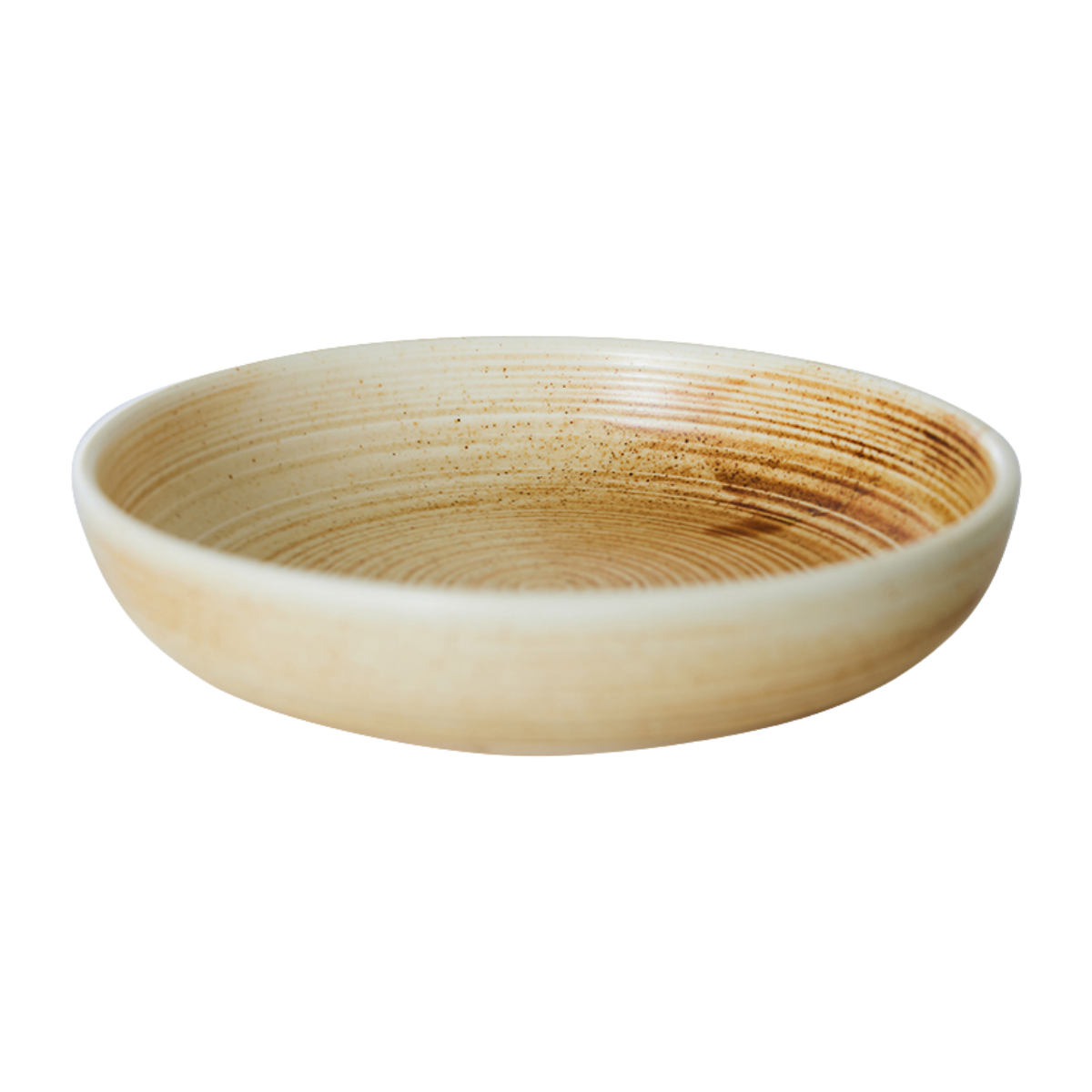 HKliving Diepbord Chef Ceramics Rustic Cream/Brown L 21.5 cm