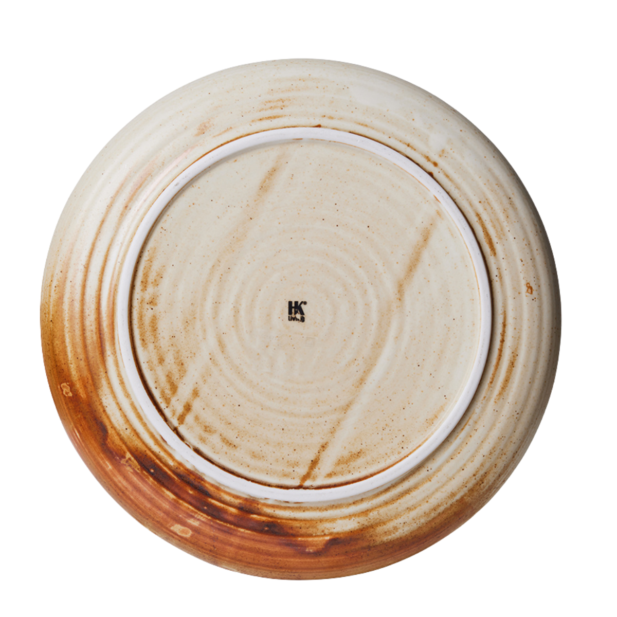 HKliving Diepbord Chef Ceramics Rustic Cream/Brown L 21.5 cm