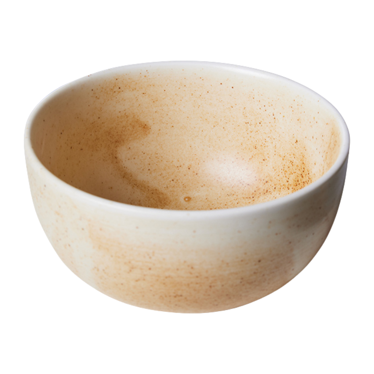 HKliving Kom Chef Ceramics Rustic Cream/Brown 10.7 cm