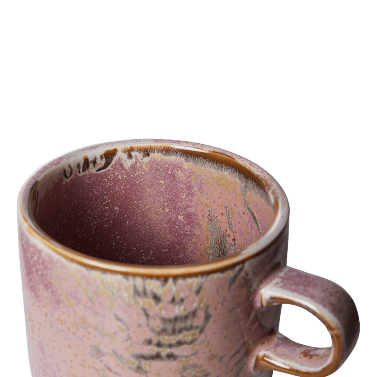 HKliving Kop en Schotel Chef Ceramics Rustic Pink