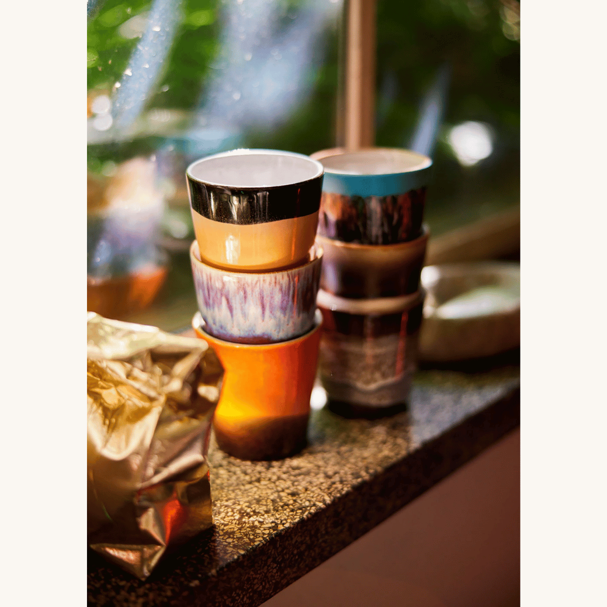 HKliving 70s Ceramics coffee mug Sunshine