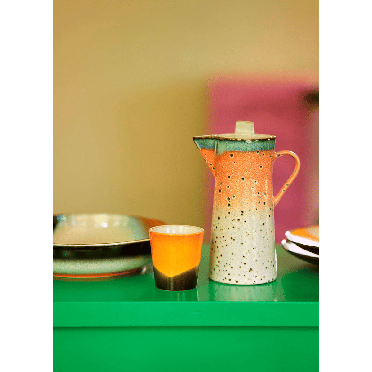 HKliving 70s Ceramics coffee mug Sunshine