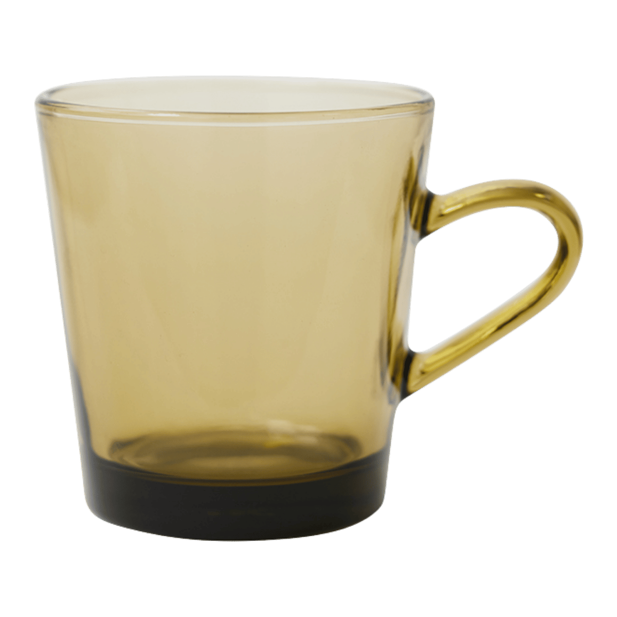 HKliving Koffieglazen 70's Glassware Mud Brown 4 stuks 0.23 L