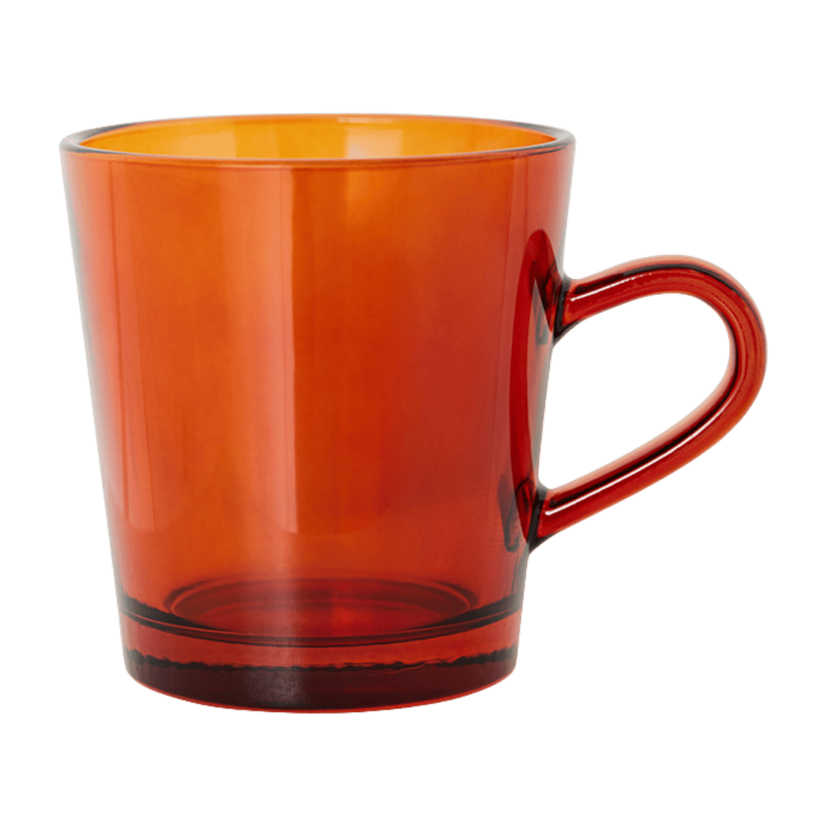 HKliving Koffieglazen 70's Glassware Amber Brown 4 stuks 0.23 L