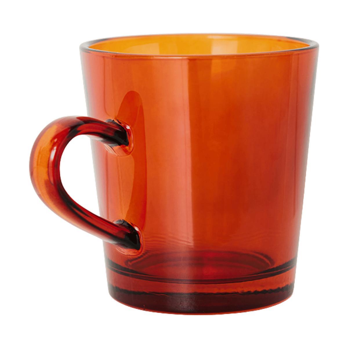 HKliving Koffieglazen 70's Glassware Amber Brown 4 stuks 0.23 L