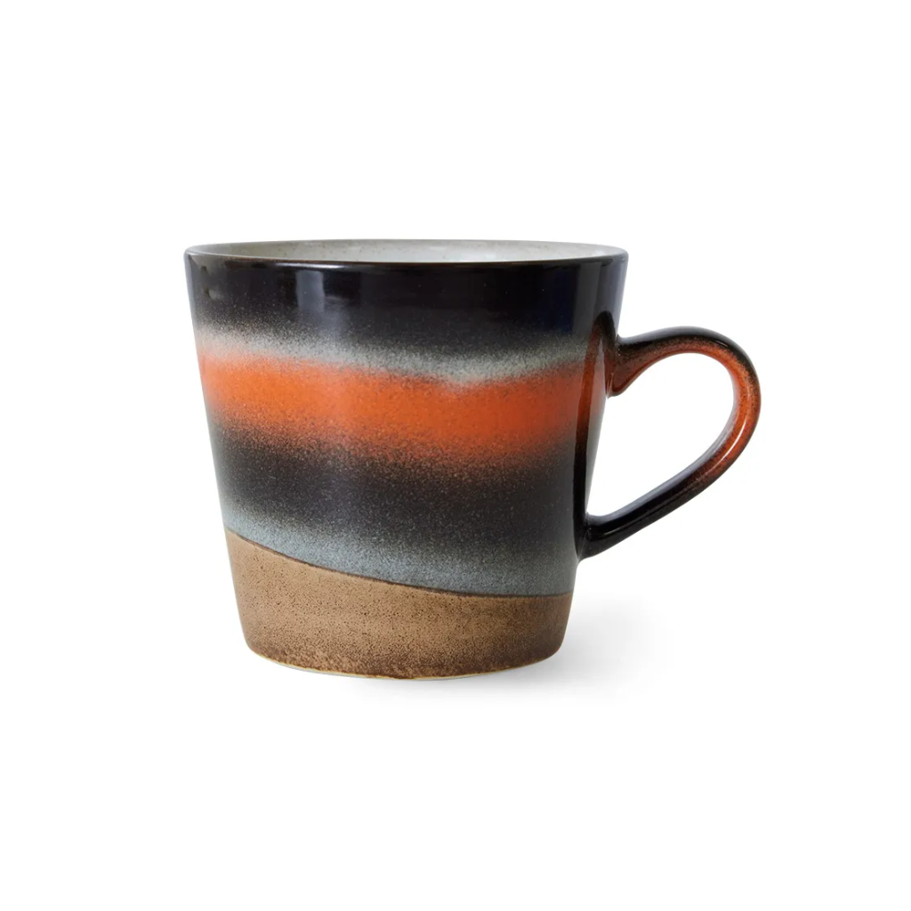 HKliving 70s Ceramics cappuccino mug Heat