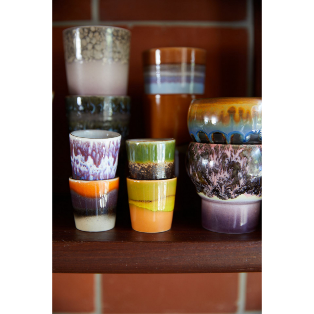 HKliving 70S Ceramics Egg Cups, Island 4 stuks