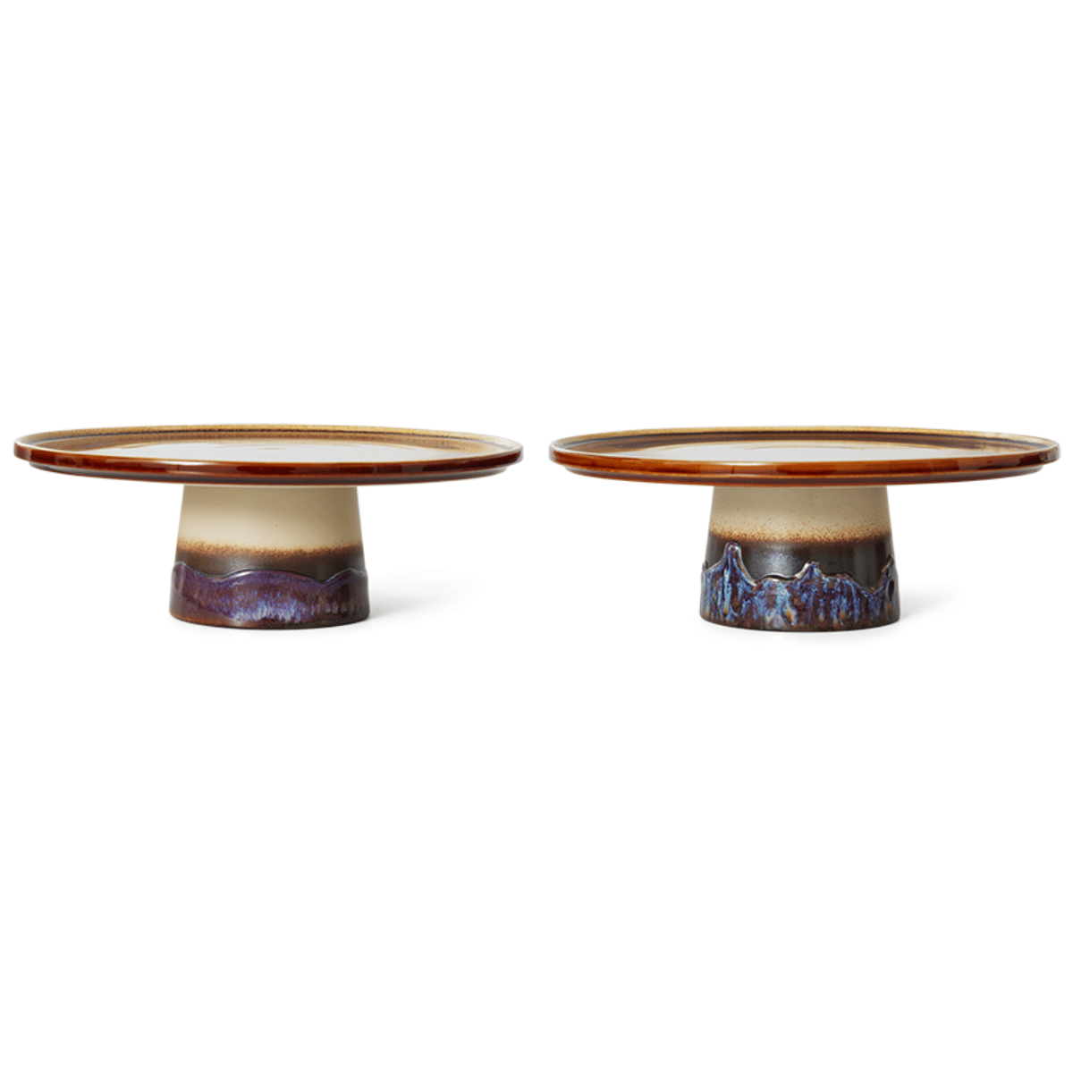 HKliving Taartplateau 70's Ceramics Orbit 26 cm