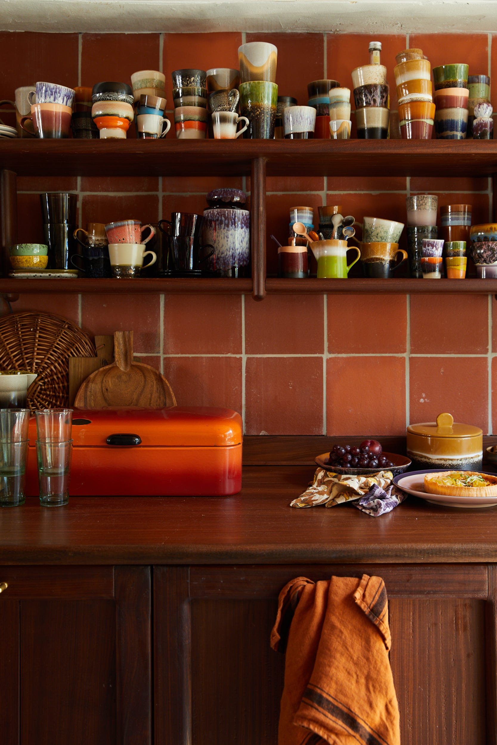 HKliving Melkkan en Suikerpot 70's Ceramics Foreland