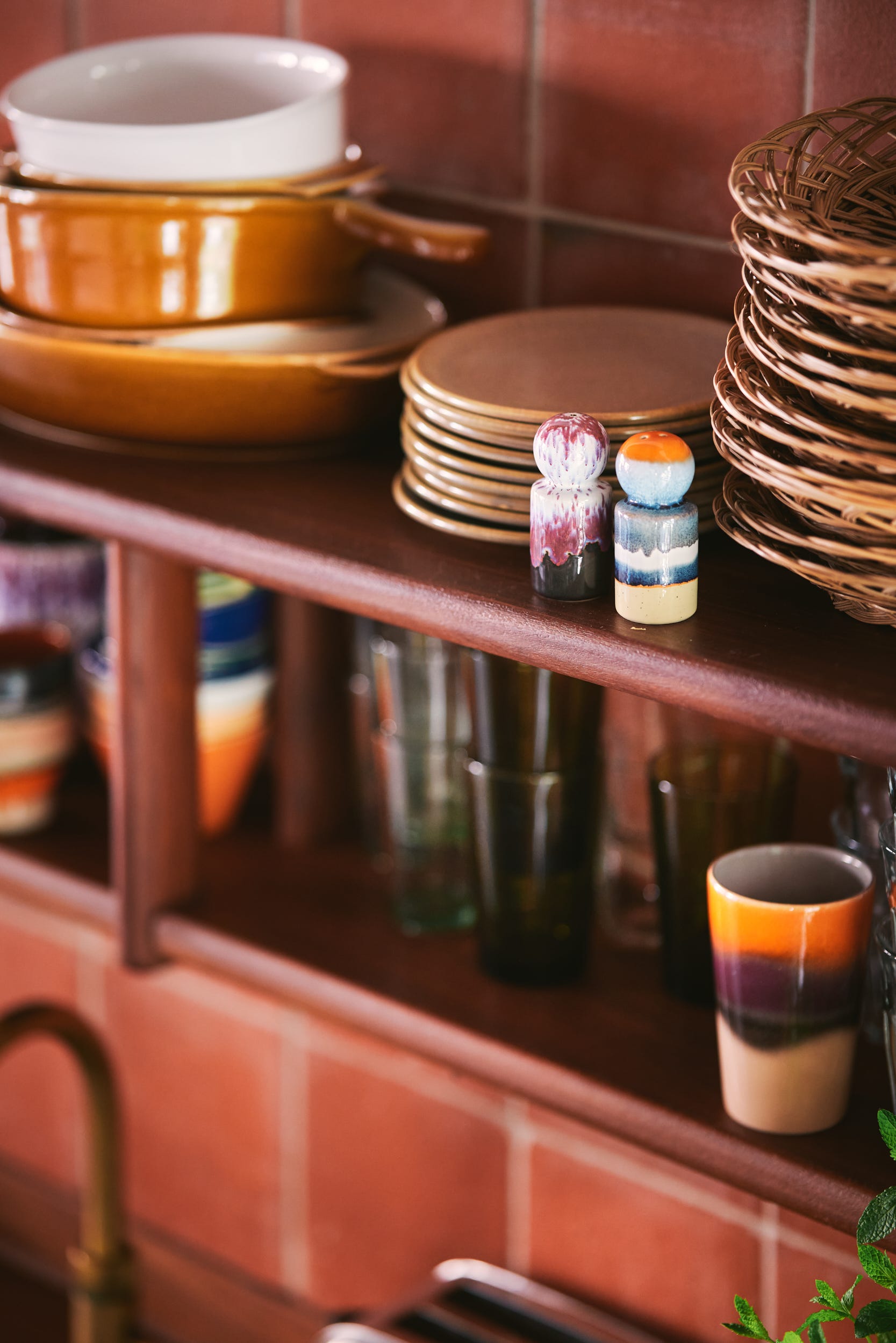 HKliving 70S Ceramics Pepper & Salt Jar