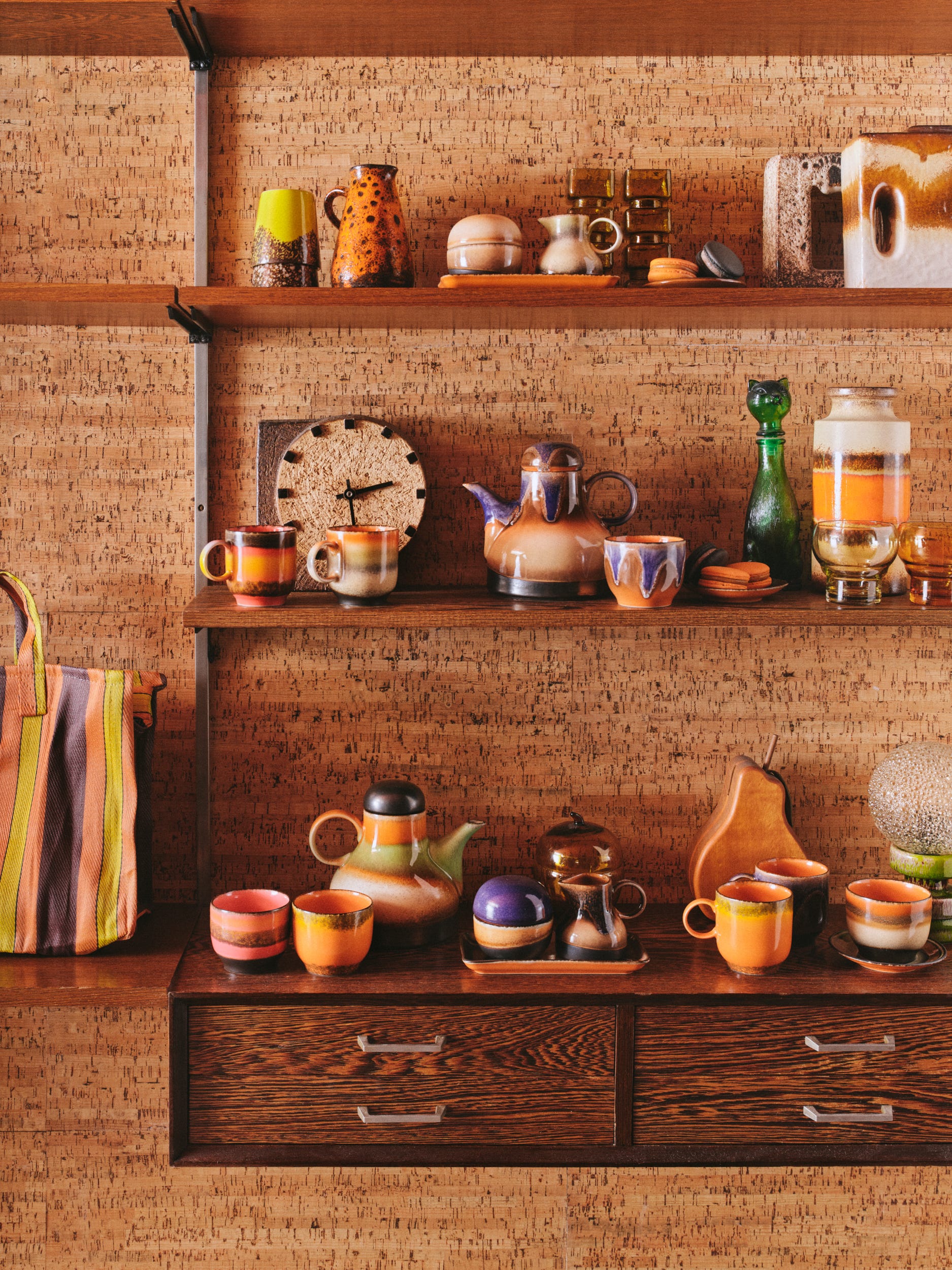 HKliving Schoteltje 70's Ceramics Dark Roast 11.5 cm