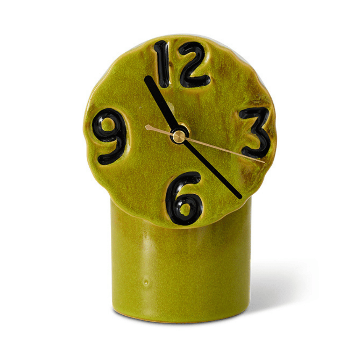 HKliving Tafelklok Retro Ceramics Olive