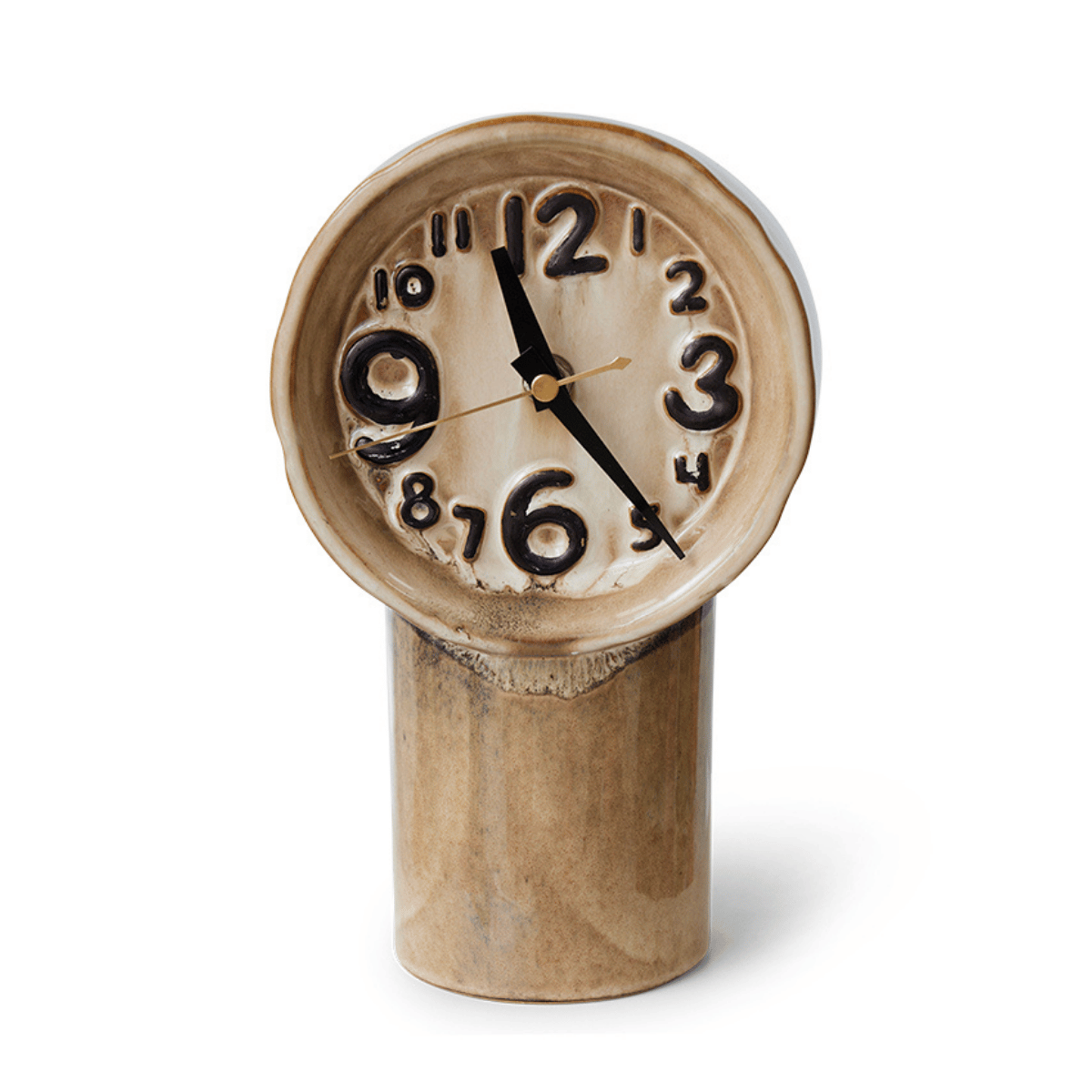 HKliving Tafelklok Retro Ceramics Cream