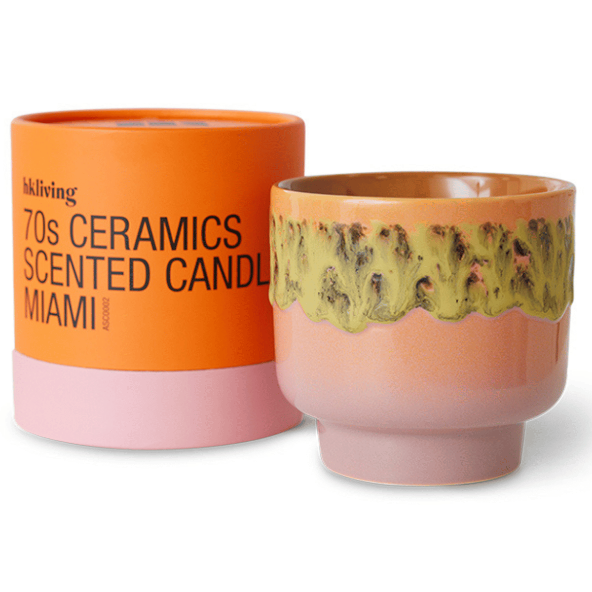 HKliving Geurkaars 70's Ceramics Miami 11.5 x 12.5 cm