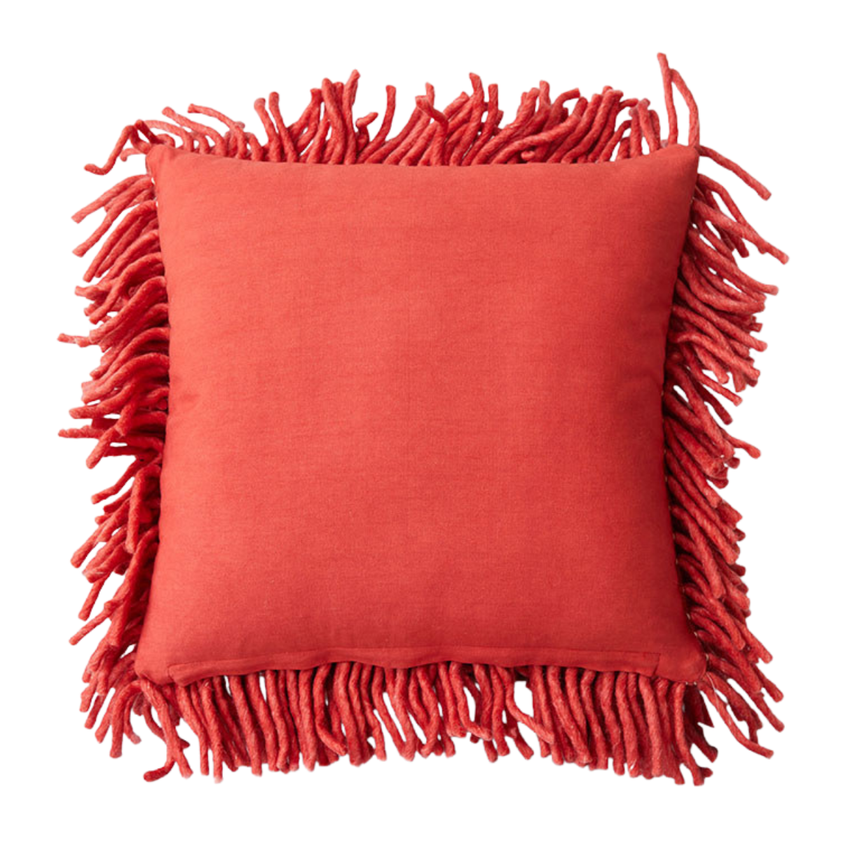 HKliving Sierkussen Rugged Woolen Cherry Red 50 x 50 cm