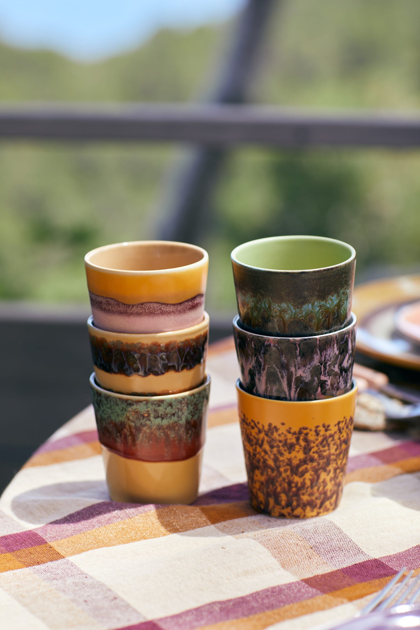 HKliving Koffiekopje 70's Ceramics Sunset 0.23 L
