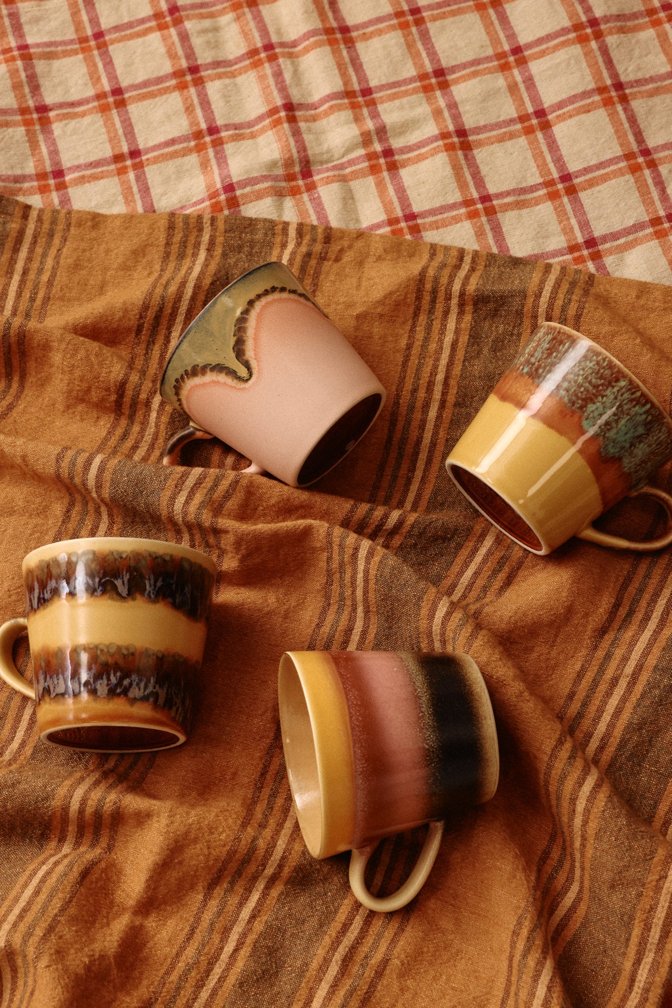 HKliving Cappuccinomok 70's Ceramics Blossom 0.33 L