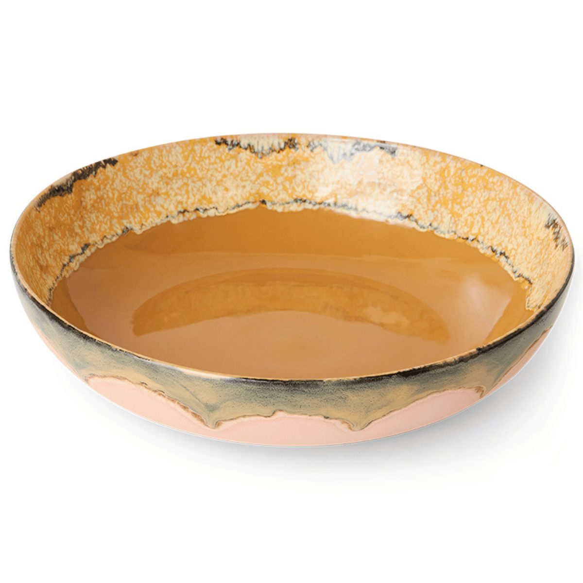 HKliving Saladeschaal 70's Ceramics Sunflower 33 cm