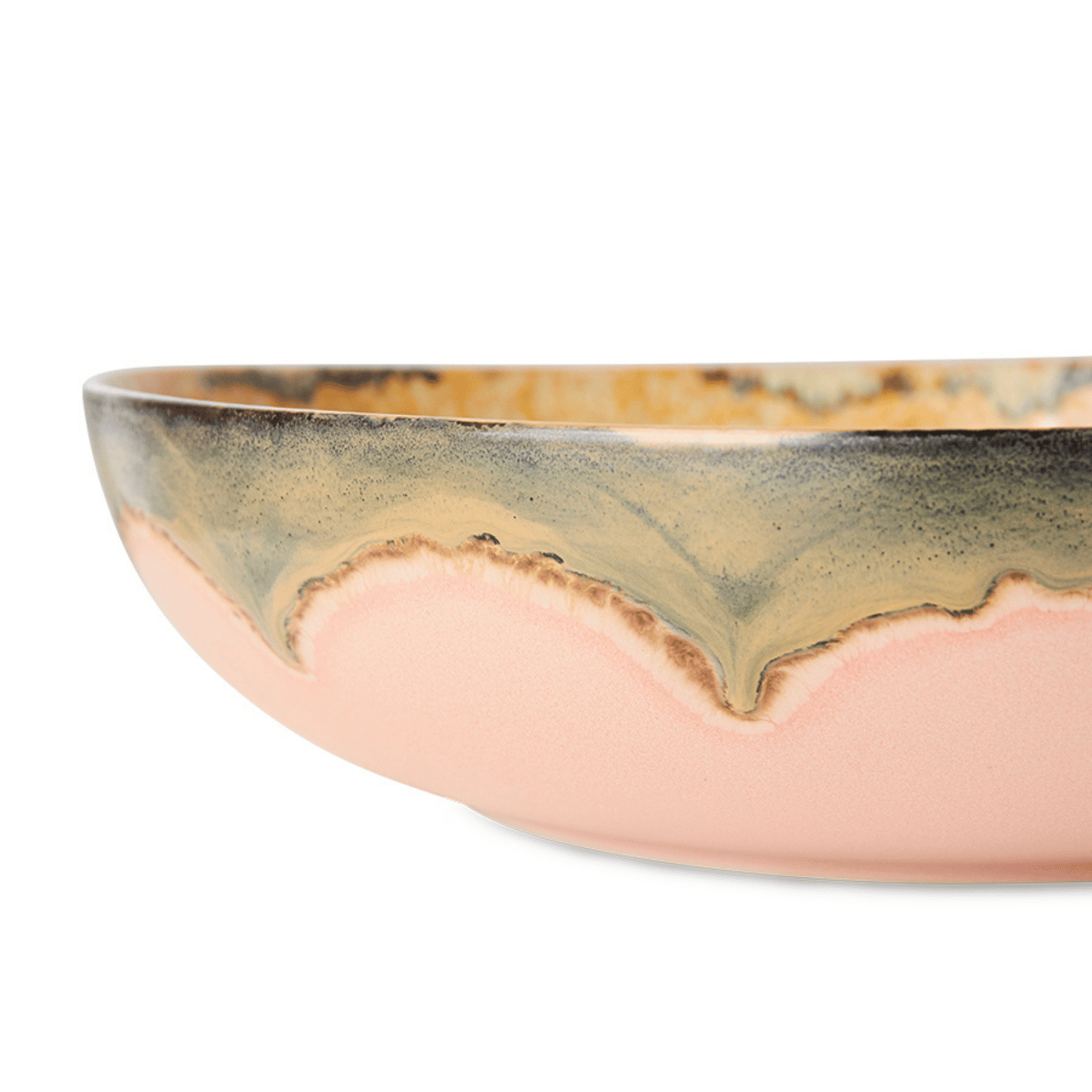 HKliving Saladeschaal 70's Ceramics Sunflower 33 cm