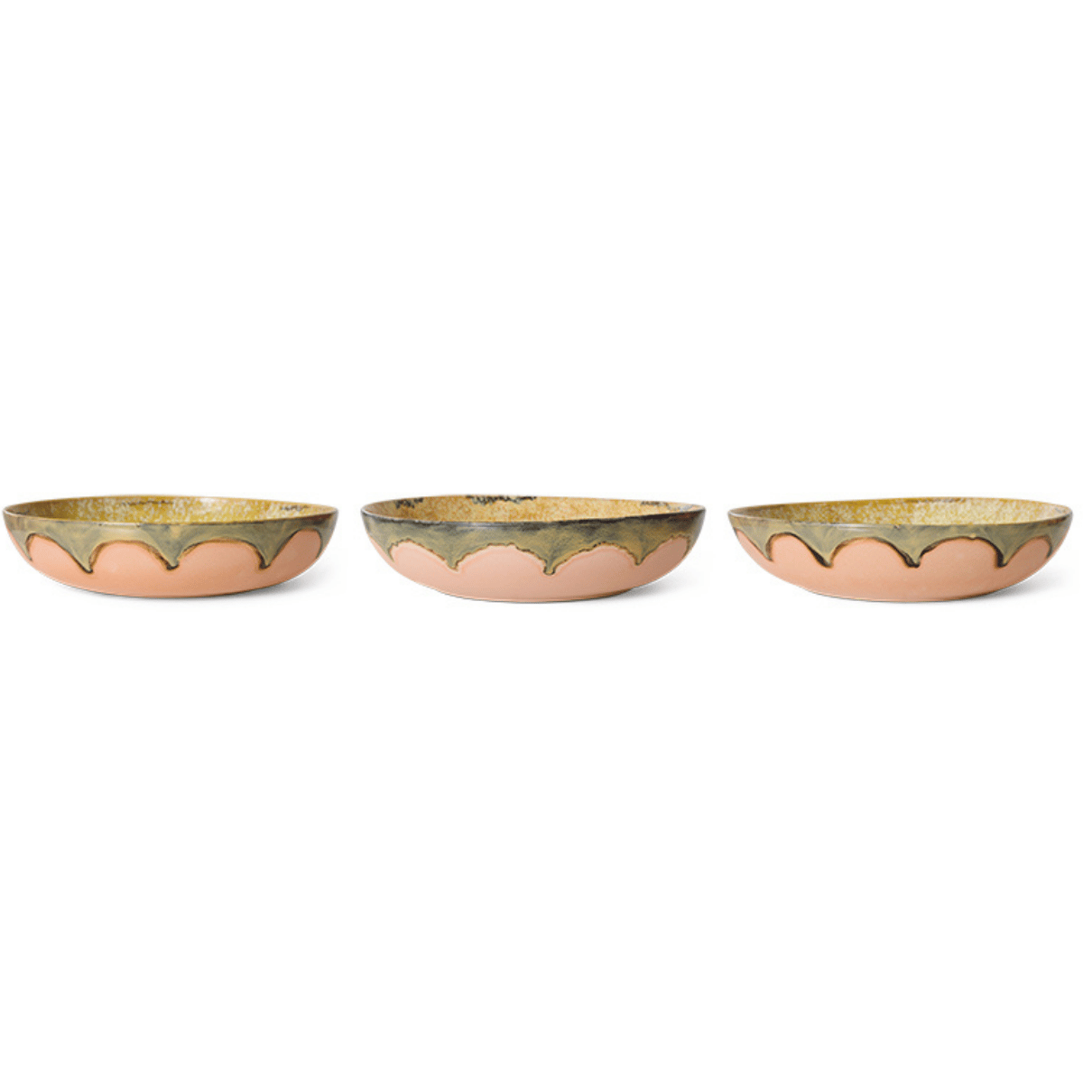 HKliving Saladeschaal 70's Ceramics Sunflower 33 cm