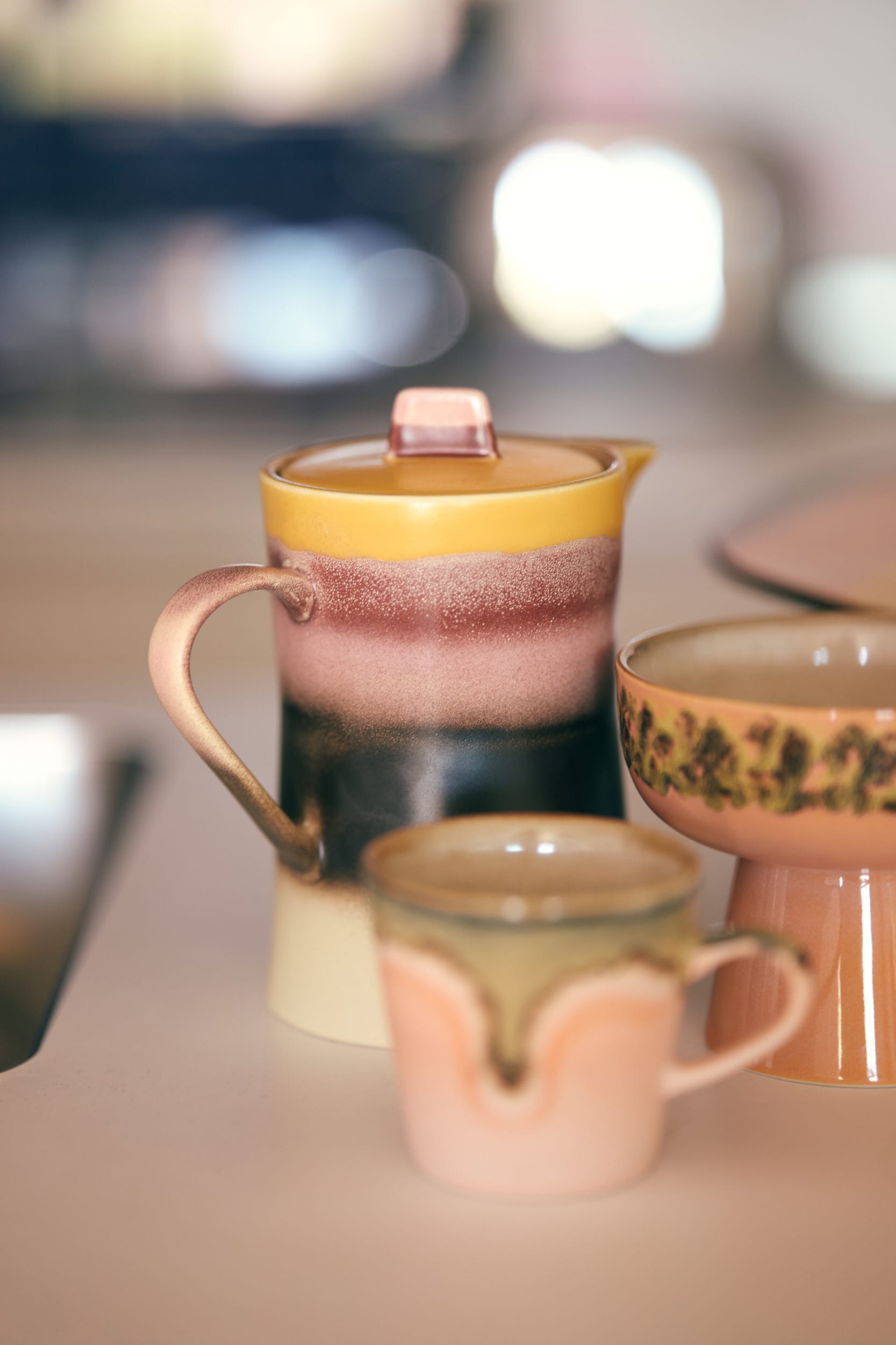 HKliving Theepot 70's Ceramics Sunset